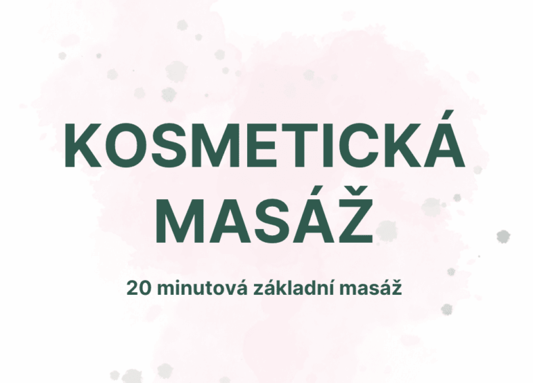 Kosmetická masáž